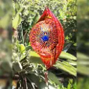 Windspinner Pintado 30cm - Mandala Sagrado Naranja (Brillante)