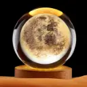 Lampara Esfera de Vidrio - Luna Llena (6cm)