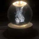 Lampara Esfera de Vidrio - Ángel de la Guarda (6cm)
