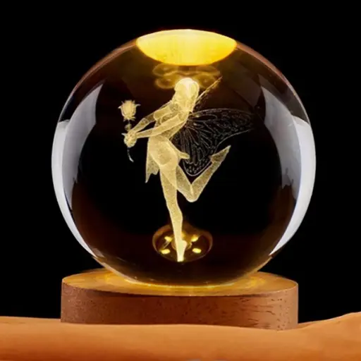 [IMP-141] Lampara Esfera de Vidrio - Hada (6cm)