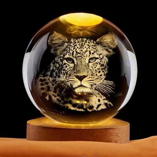 [IMP-230] Lampara Esfera de Vidrio - Jaguar (6cm)