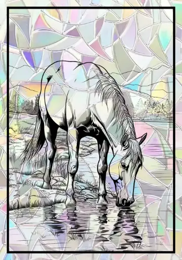 Sticker Suncatcher (Atrapasol) - 005. Caballo