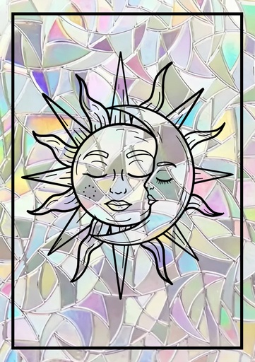 Sticker Suncatcher (Atrapasol) - 049. Sol & Luna
