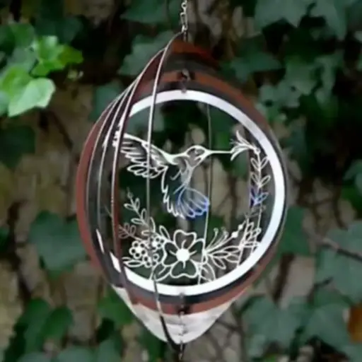 LIQUIDACIÓN 2DA - WindSpinner 20cm - Colibri (Acero Inox.)