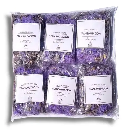 Pack x6 - Sales de Baño de Descarga TRANSMUTACIÓN (125gr)