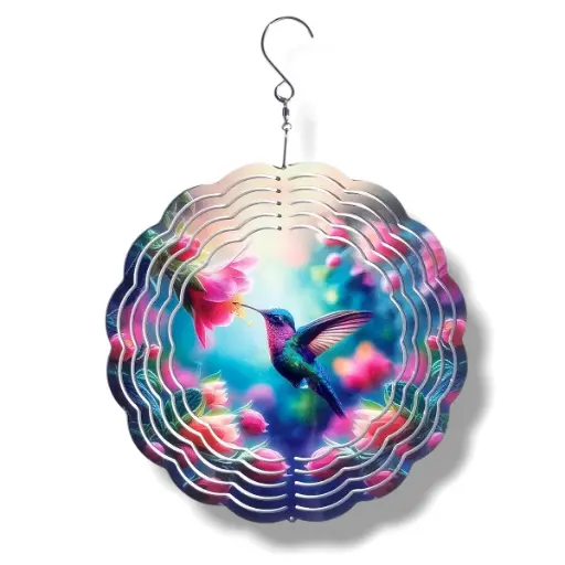 [WINS20-003] Windspinner 20cm NUEVOS - Colibrí (Pintado ambos lados)