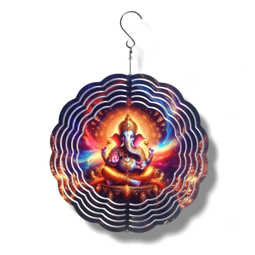 [WINS20-007] Windspinner 20cm NUEVOS - Ganesha (Pintado ambos lados)