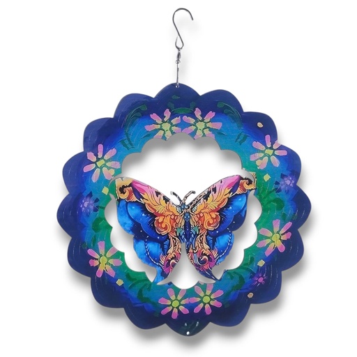 [WINUV30-009] Windspinner Pintado 30cm - Mariposa Azul (Nuevo)