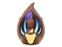 Cascada de humo Cerámica - Lluvia de Niño Buda con LED (17 cm)