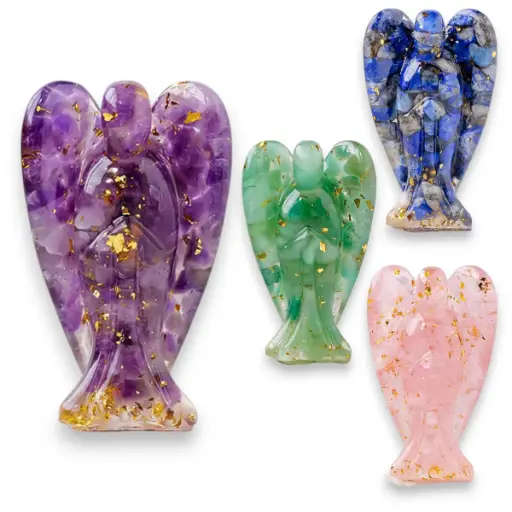 [IMP-004] Angelito de Resina y Cristales (7x4cm)