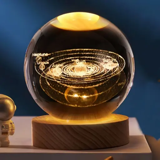 [IMP-233] Lampara Esfera de Vidrio - Sistema Solar (8cm)