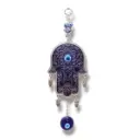 Colgante - Mano Fátima con Ojo Turco Grande (26x10cm)