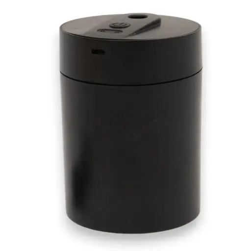 Humidificador USB cilíndrico Color NEGRO (Ideal para autos) 