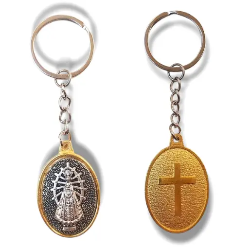 [ONC-061] PROMO X10 - Llavero Virgen de Luján (9x3cm)