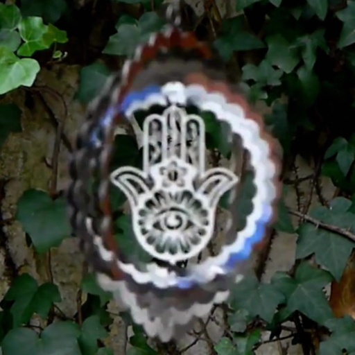 LIQUIDACIÓN 2DA - WindSpinner 20cm - Mano Fátima (Acero Inox.)