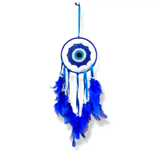 [ONC-013] Atrapasueños Crochet - Ojo Turco Simple (50x13cm)