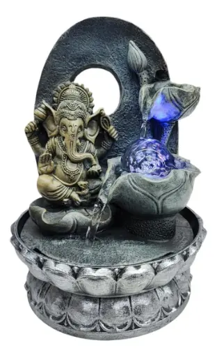 Fuente de Agua Ganesha 30cm - Modelo 2 (con motor)