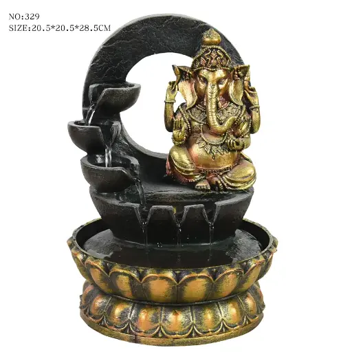 Fuente de Agua Ganesha 30cm - Modelo 3 (con motor)