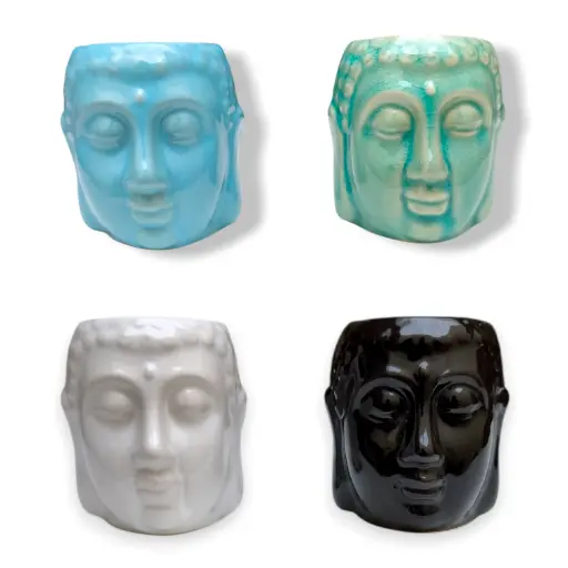 Hornito a Vela Cabeza Buda (En caja - 7x6cm)