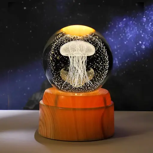 Lampara Esfera de Vidrio GIRATORIA - Medusa (6cm)