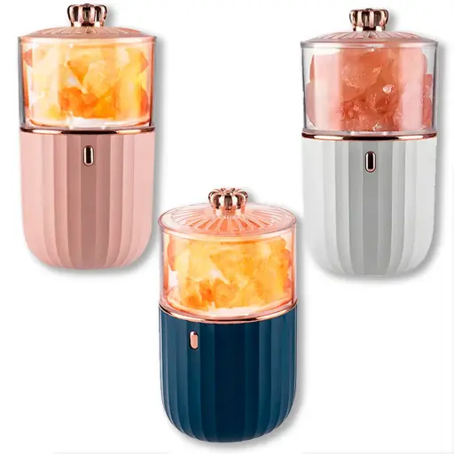 [LAM-002] Lámpara de Sal USB Corona Real (14x7cm)