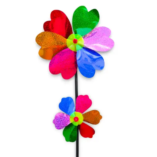 [ONC-132] Tutor WindSpinner Plástico Corazón dos piezas Brillante (50x20cm) 