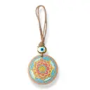 Colgante con soga - Mandala OM (22x8cm)