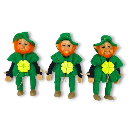 Duende San Patricio - Con trebol (10cm)