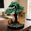 Bonsai de la Felicidad - Cuarzo verde (10x8cm)   