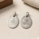 Dije Acero Inox. Sagrado Corazon/San Jorge