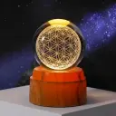 Lamp. Esfera de Vidrio GIRATORIA - Flor de la Vida (6cm)