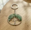 Llavero de Cristales - Árbol Cuarzo Verde (5cm)