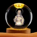 Lamp. Esfera de Vidrio - Jesus Misericordioso (6cm) 